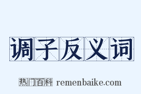 调子反义词是什么意思的图片